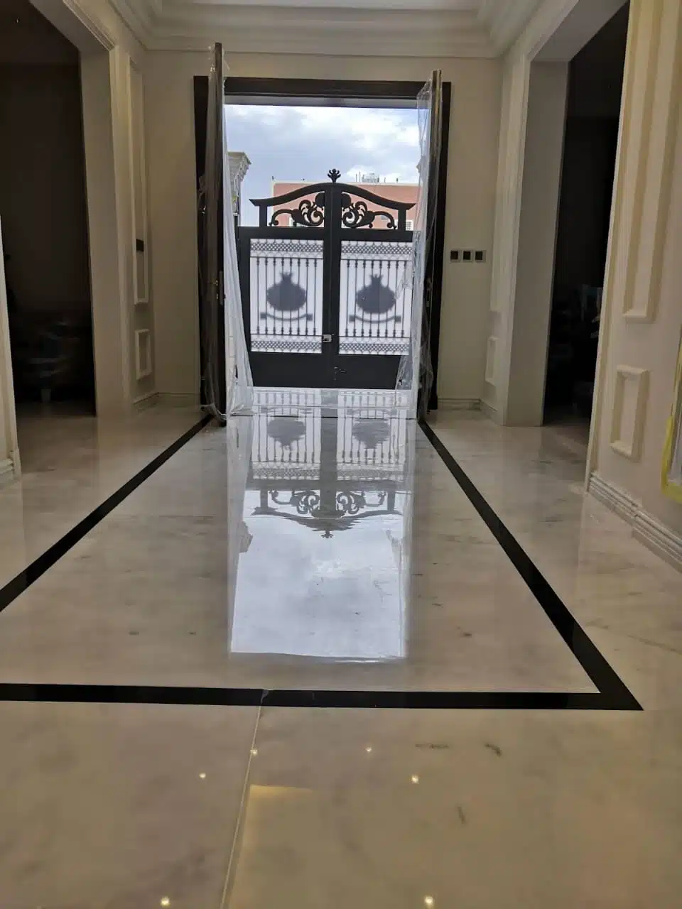 جلي وتلميع الرخام بالكرستال